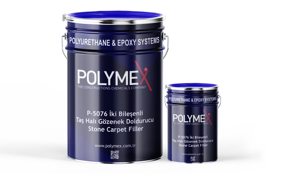 Polymex P-5076 İki Bileşenli Taş Halı Gözenek Doldurucu Stone Carpet Filler