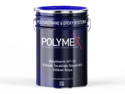 Polymex Polytherm HT-12 Yüksek Sıcaklığa Dayanıklı Silikon Boya