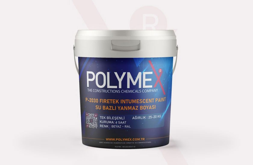 Polymex P-2030 Firetek Intumescent Paint Su Bazlı Yanmaz Boyası Polymex P-2030 Firetek Intumescent Paint Su Bazlı Yanmaz Boyası - Görsel 1